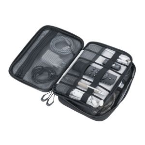 Troika Black Connected Organizer Etui Tech Pouch