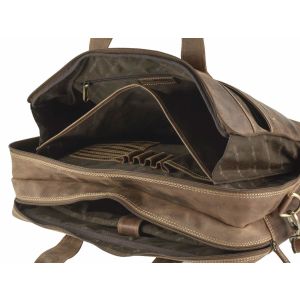 Greenburry 17” XL Nahkainen Läppärilaukku Vintage 