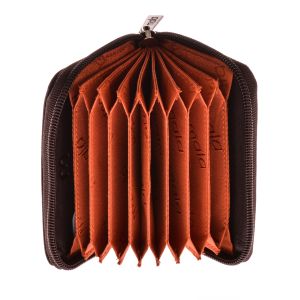 Mala Leather Korttilompakko Zip Origin Ruskea Rfid 